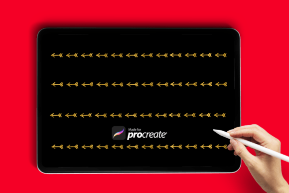 Download Valentine’s Arrow Line Procreate Brush - Premium Resources