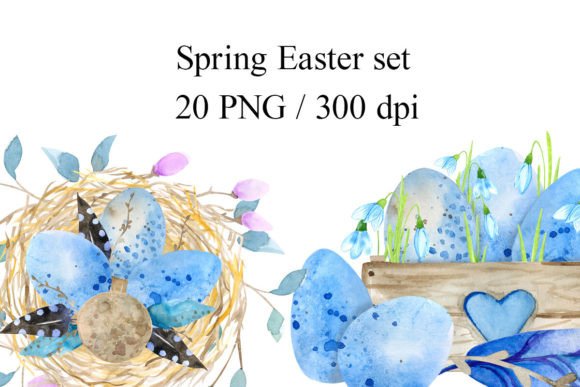 Download Easter Spring Watercolor Compositions - Premium Resources