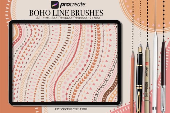 Download Procreate Line Brushes - Procreate line Collection