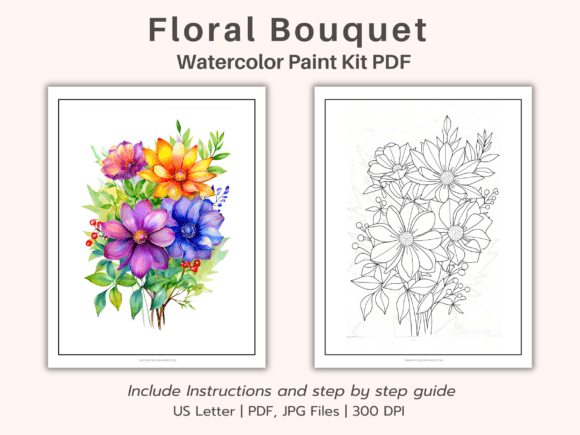 Download Floral Bouquet Watercolor Kit PDF - Premium Resources